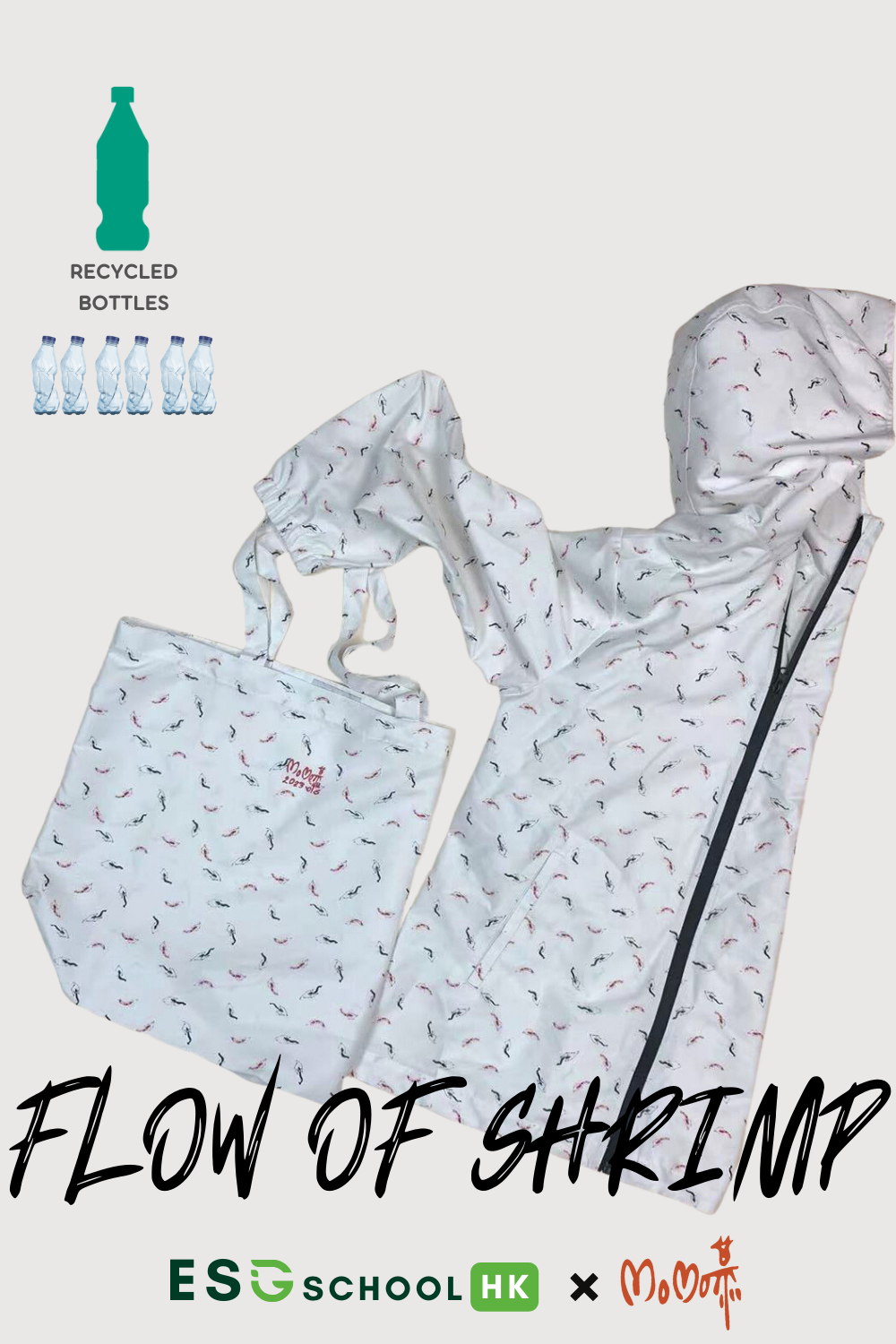 <b>Dr. Shirley Yeung</b> FLOW OF SHRIMP Tote Bag (DS-ACC0001)