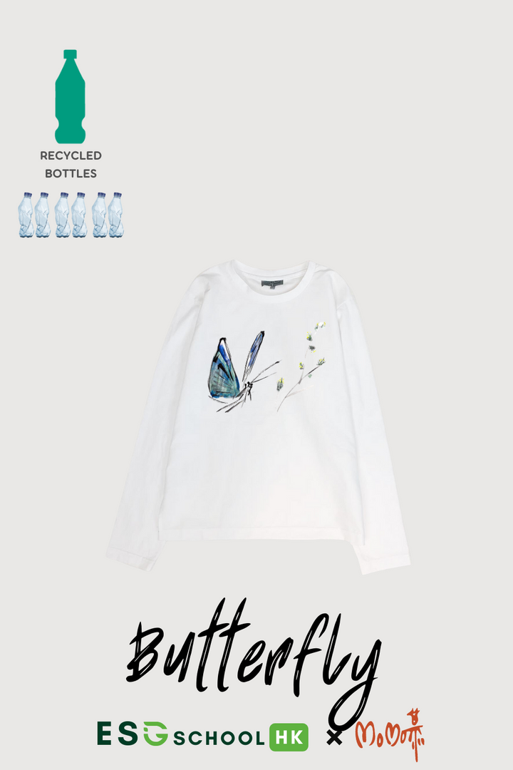 <b>Dr. Shirley Yeung</b> Women Butterfly Long Sleeves T-shirt (DS-WST0002-BTY)
