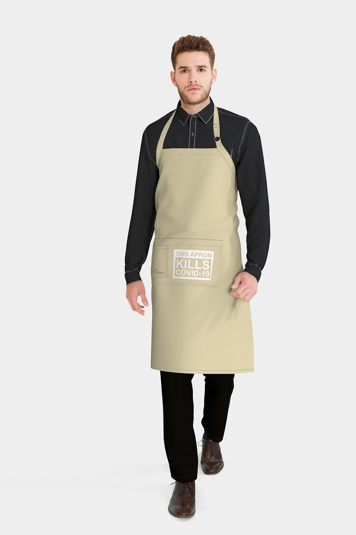 <b>BioNTex™</b> Unisex Printed Pocket Bib Apron