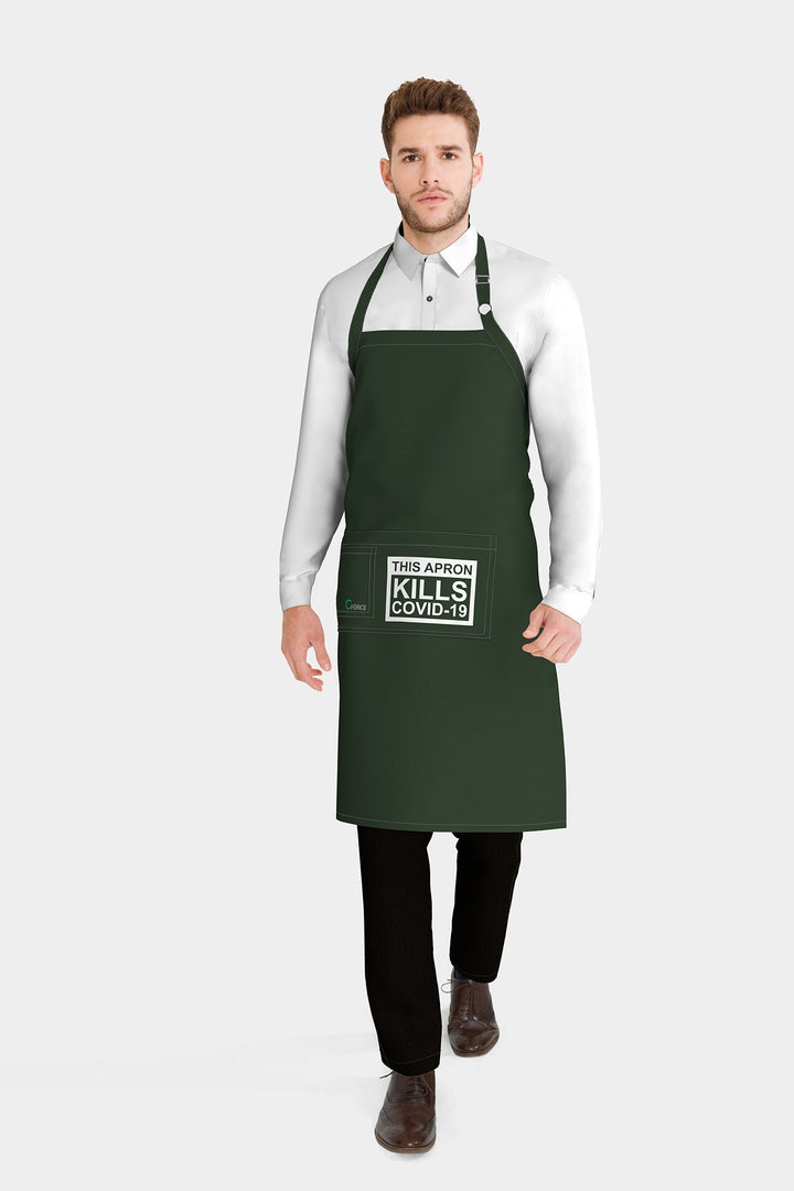 <b>BioNTex™</b> Unisex Printed Pocket Bib Apron