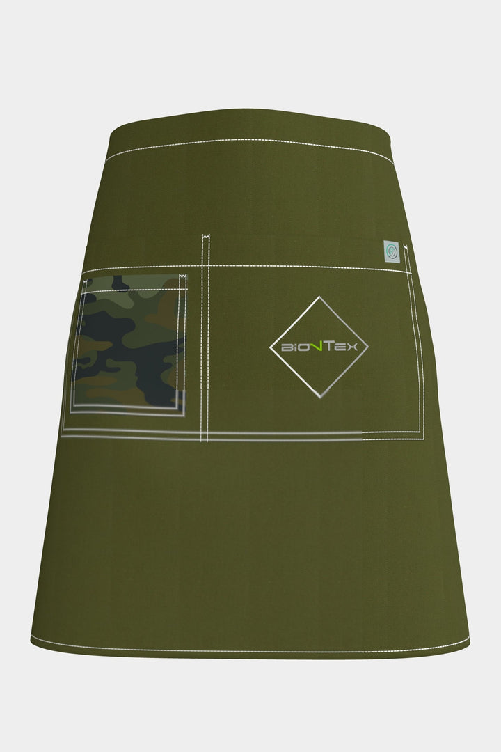 <b>BioNTex™</b> Unisex Emb Camo Waist Apron