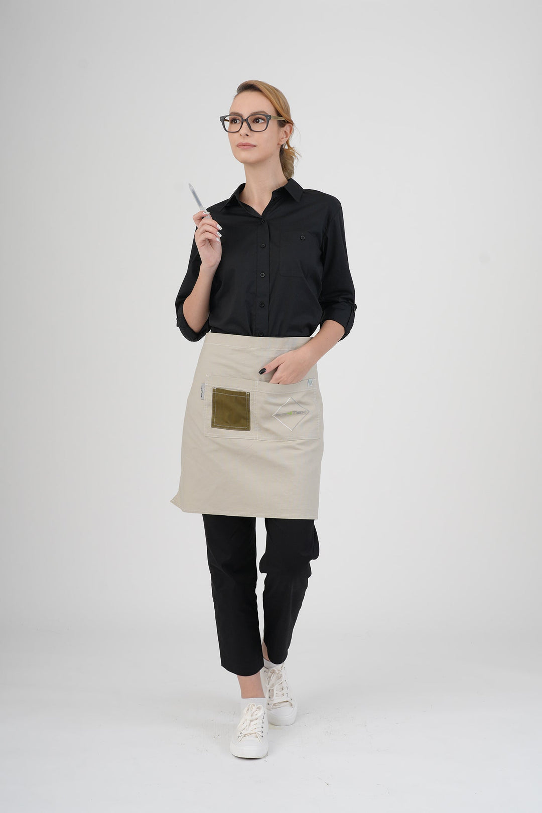 <b>BioNTex™</b> Unisex Emb Camo Waist Apron