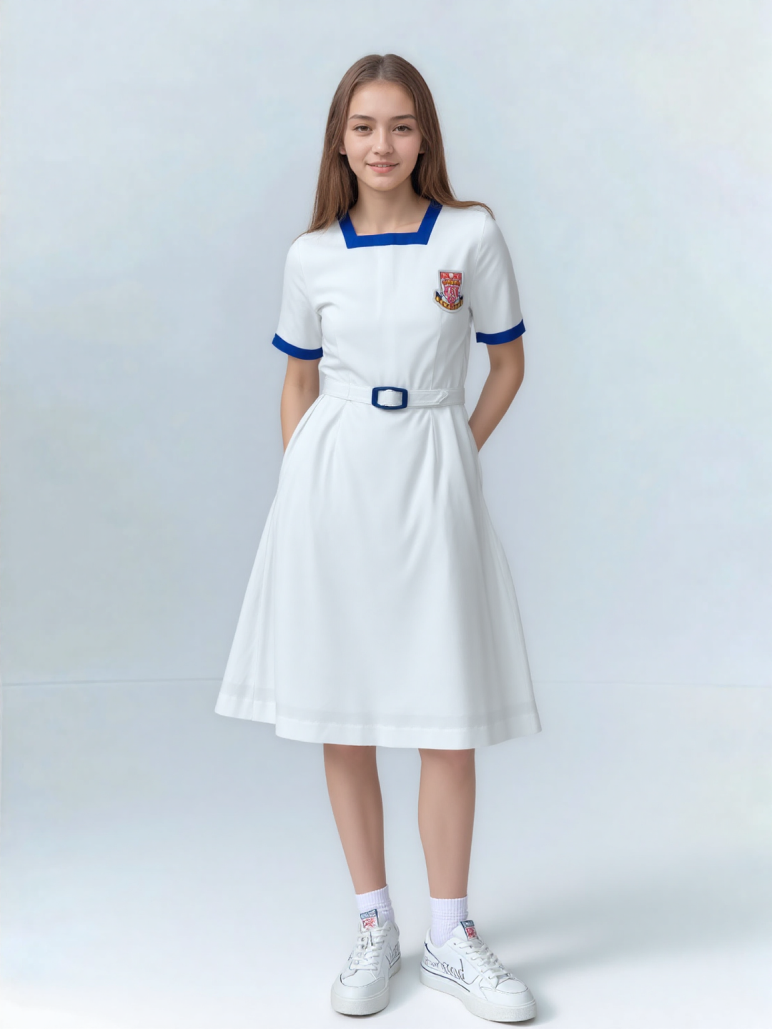 G_3_S - CLS - SS 女生短袖裙不連領帶 Dress without Tie - GDS00042